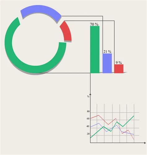 Different Financial Graph Stock Vector Vectomart 6268942