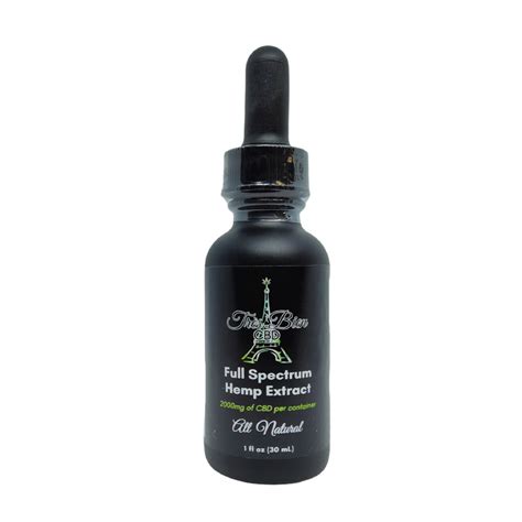 2000mg Full Spectrum Tincture 30ml Tres Bein Cbd