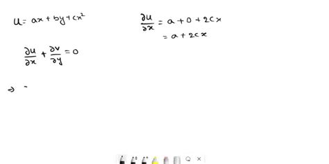 Solved Problem Consider A Steady Two Dimensional Flow Field In The