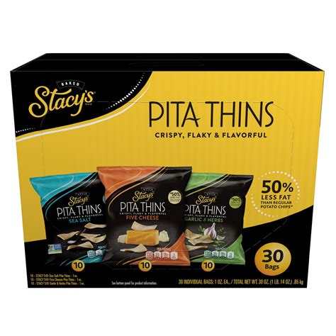 Stacys Pita Thins Variety Pack 15oz Executive Refreshments Office