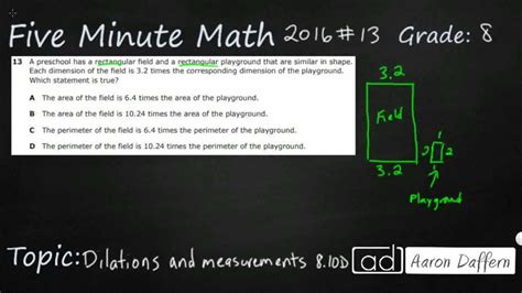 8th Grade Staar Practice Dilations And Measurements 8 10d 1 Youtube