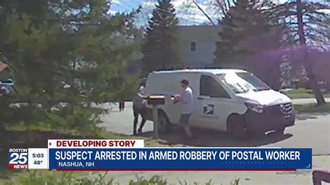 Young Mass Man Arrested In Armed Robbery Of Postal Worker Caught On Camera In Nh