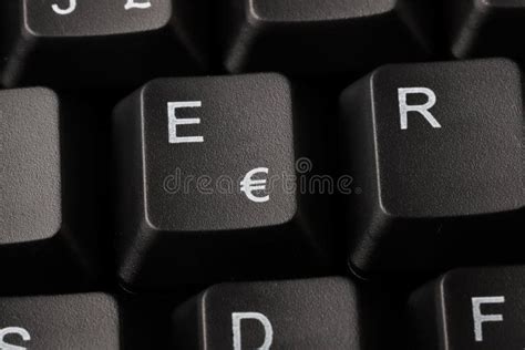 Euro symbol on keyboard stock image. Image of overhead - 2117135