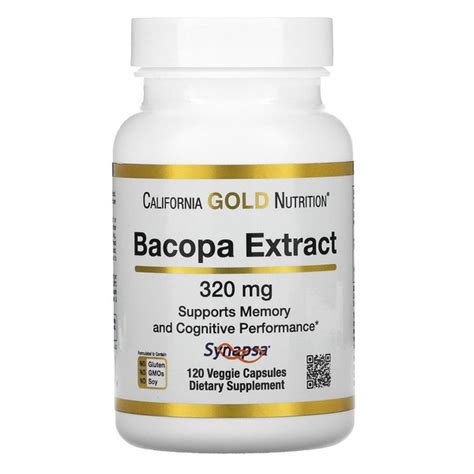California Gold Nutrition, экстракт бакопы, 320 мг, 120 растительных ...