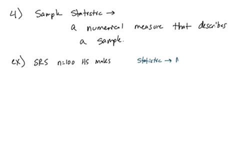 SOLVED:What is a sample statistic? Give three examples.