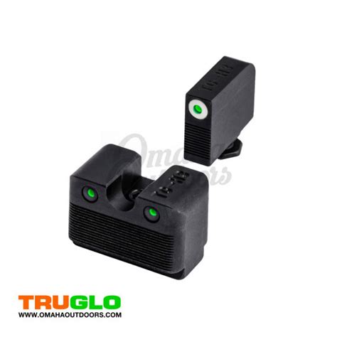 Truglo Tritium Pro Low Night Sights Glock Mos White Outline Omaha