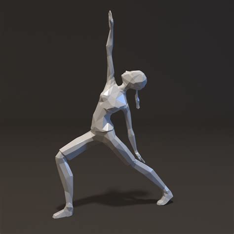 Joga Woman Pose Flat Surface 3d Model 3d Printable Stl