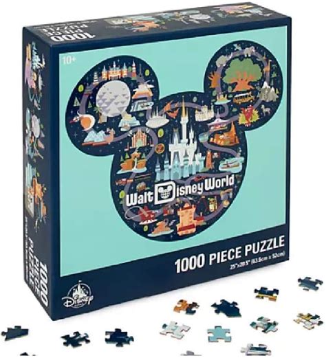 Disney Parks Mickey Mouse Icon Walt Disney World Map Puzzle South