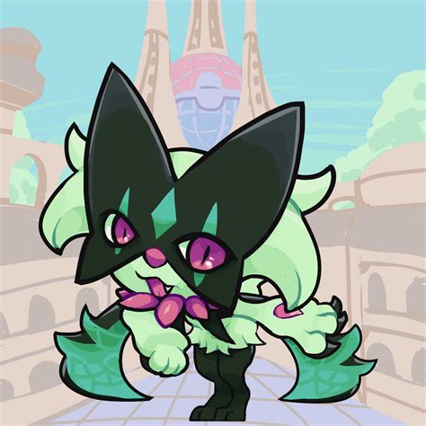 Chibi Meowscarada By Bayronbun On Newgrounds