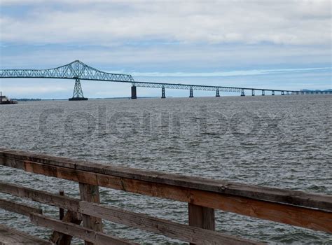 Astoria Bridge viewed from Astoria, Oregon USA | Stock image | Colourbox