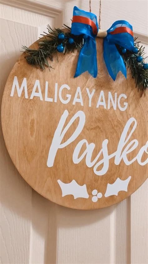 Maligayang Pasko Christmas Filipino Home Decor | Etsy: ByPats [Video ...