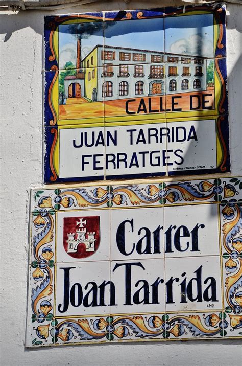 Placa Carrer Joan Tarrida Sitges Maria Rosa Ferre Flickr