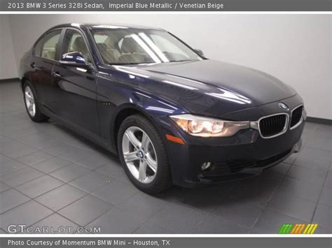 Imperial Blue Metallic 2013 Bmw 3 Series 328i Sedan Venetian Beige Interior