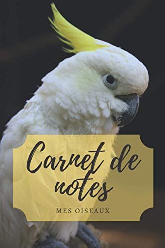 Carnet De Notes Carnet De Suivi Perroquet Et Oiseaux Cahier Lign