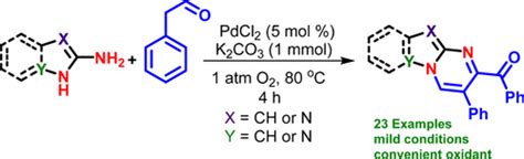 钯催化的分子内跨脱氢偶联：融合的咪唑并 12 A 嘧啶和吡唑并 15 A 嘧啶的合成acs Omega X Mol