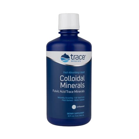 Replenish Your Body With Colloidal Minerals Trace Minerals