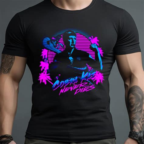 Cobra Kai Never Dies Vaporwave T Shirt Hersmiles