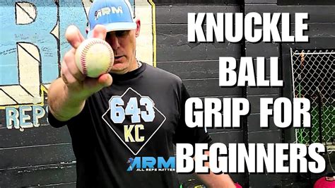 How To Grip And Throw A Knuckle Ball Baseball Pitch Grip Development Youtube