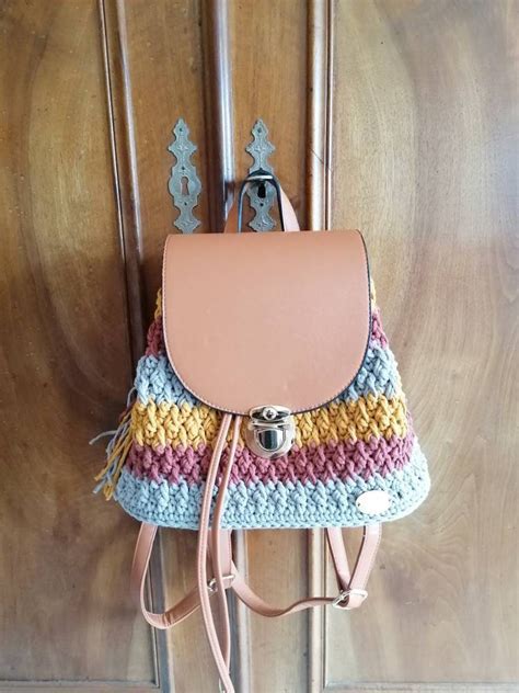 Sac Dos Au Crochet Handmade Etsy