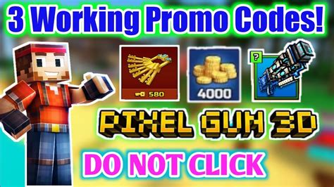 3 Working Codes Pixel Gun 3d Promo Codes New Pixel Gun 3d Promo Code