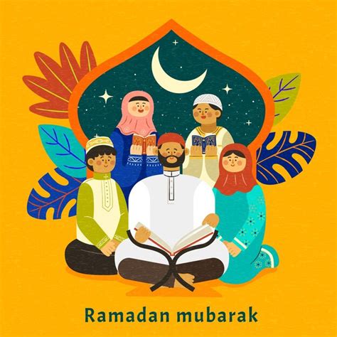 Premium Vector Ramadan Mubarak Greeting Card