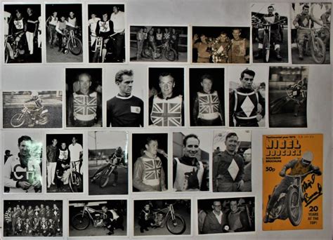 Speedway Photographs British Speedway 1970’s Collection of photographs of Speedway Riders Nigel ...