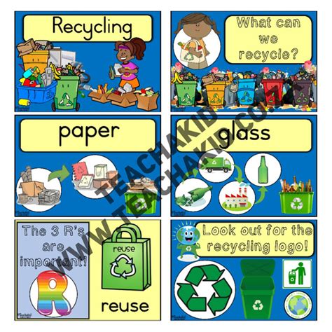 Recycling Life Skills Theme Digital Teachakid