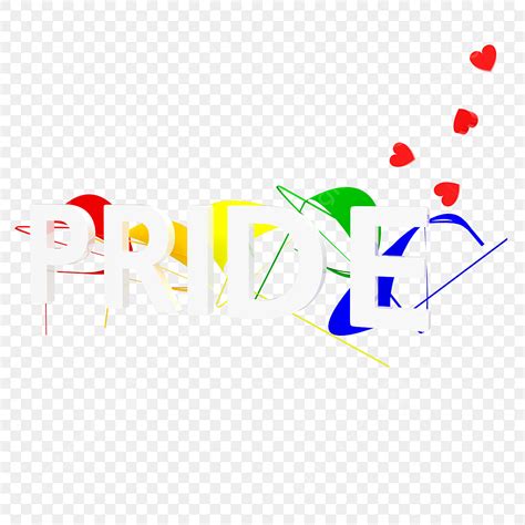 Pride Month 3d Vector 3d Happy Pride Month Rainbow Red Hearts Clipart