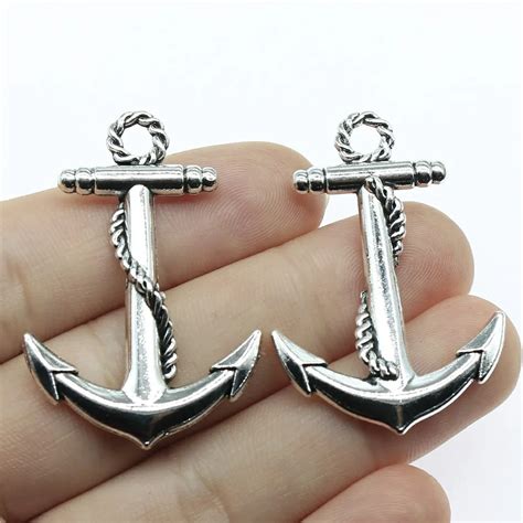 Wysiwyg Pcs X Mm Colors Antique Silver Antique Bronze Big Anchor