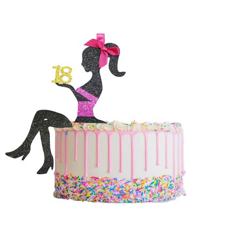 Buy Sitting Girl Silhouette Cake Topper Sitting Girl Cake Topper