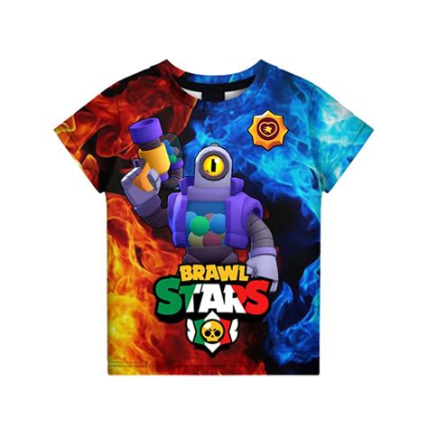 Brawl Stars T Shirt Tees Rico Power Robo Retreat Brawler Stars