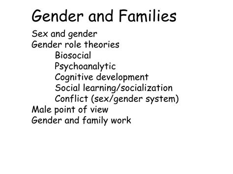 Ppt Gender And Families Powerpoint Presentation Free Download Id