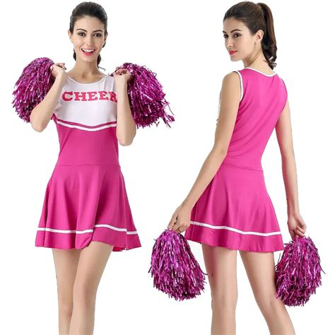 2018 New Sexy High School Cheerleader Costume Cheer Girls Cheerleading