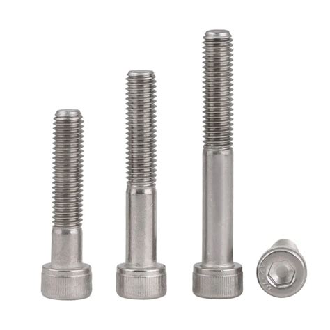 Pcs Din Hexagon Socket Head Cap Screws Partially Threaded