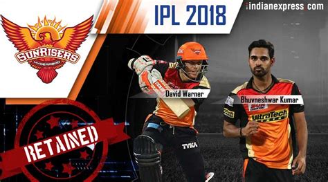 Ipl Player Retention Srh Stick With Specialists As They Retain