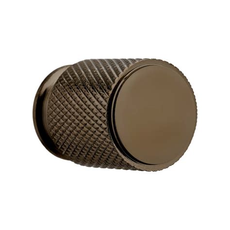 20mm Black Nickel Kensington Knurled Cabinet Knob