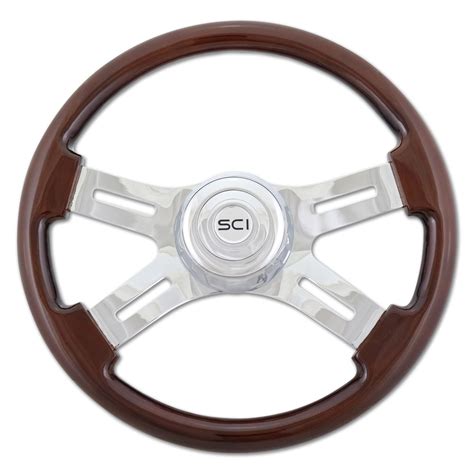 Steering Creations • 16 3 Spoke Or 4 Spoke Mahogany Wood Rim Steering