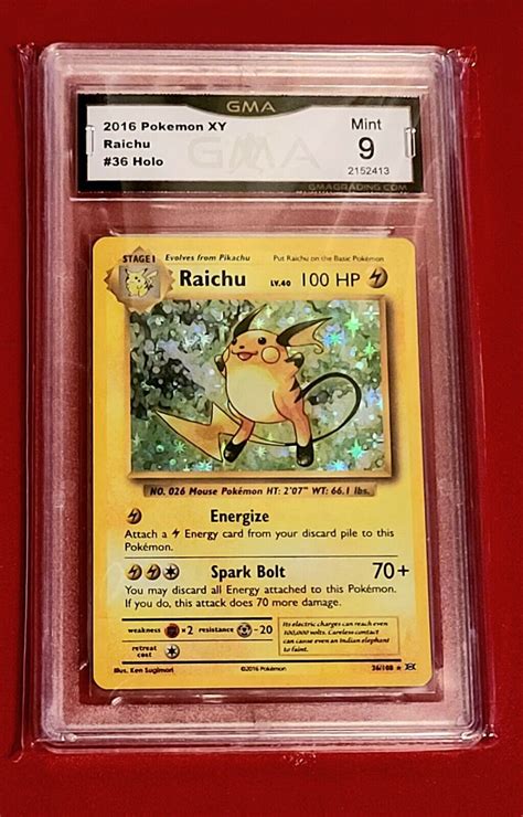 Pok Mon Xy Evolutions Card Raichu Holo Rare Gma