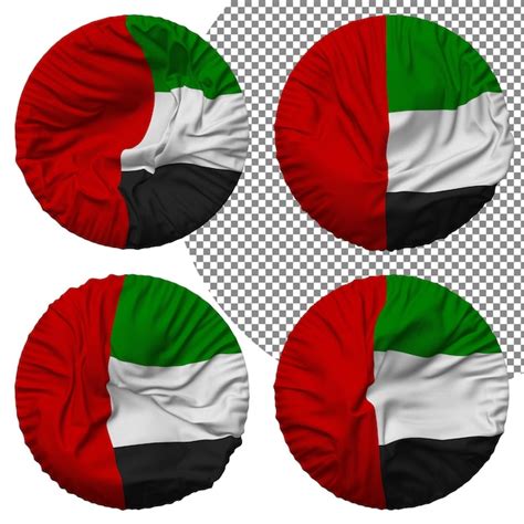 Premium Psd United Arab Emirates Flag Round Shape Isolated Different