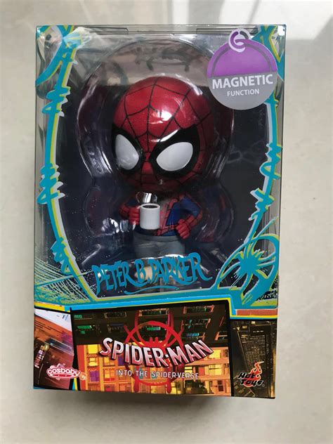 Hot Toys Into The Spider Verse Peter B Parker Cosbaby Cosb Hottoys Spiderman