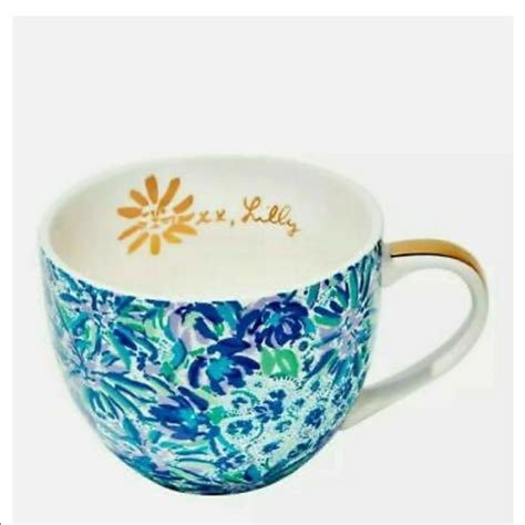 Lilly Pulitzer Dining Lilly Pulitzer Set Of Ceramic Mugs Floral