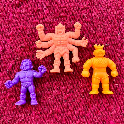 Vintage M U S C L E Men Action Figures Set Of 3 Vintage Etsy