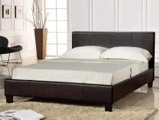 LPD Prado 5ft King Size Black Faux Leather Bed Frame