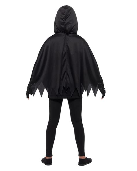 Skelett Kinder Poncho mit Handschuhe für Halloween Horror Shop