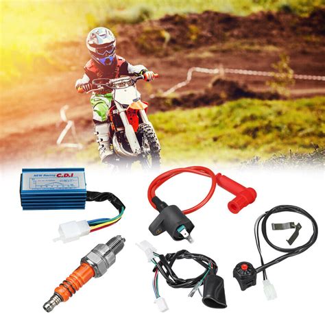 Wiring Loom Kill Switch Coil CDI Set For Pit Dirt Bike 70cc 110cc 125cc