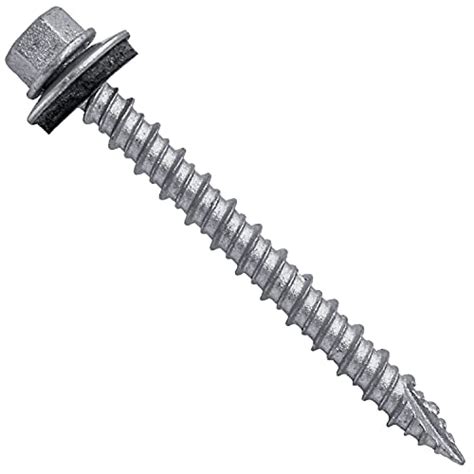 Metal Roofing Screws 250 10 X 2 Galvanized Hex Head Sheet Metal