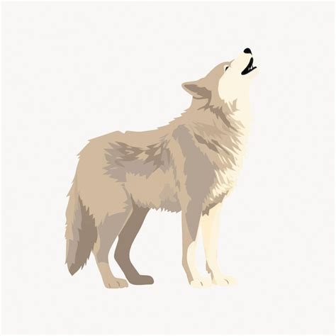 Howling Wolf Vector Illustration Premium Ai Generated Vector