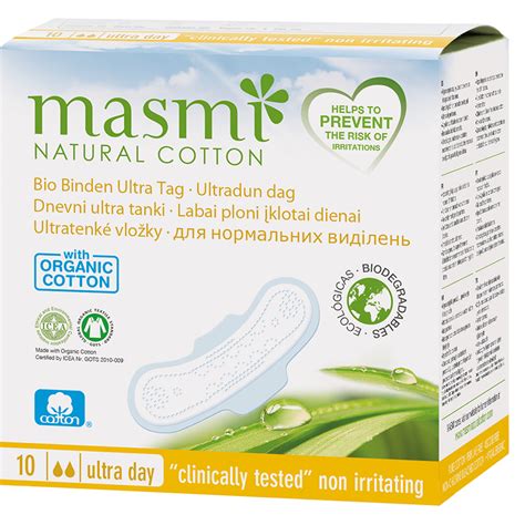 Bio Binden Ultra Tag Von Masmi Organic Care Bei Greenist De