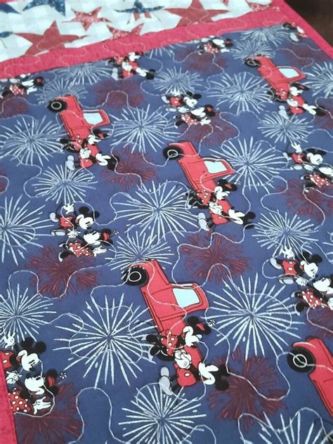 Disney Mickey And Minnie Mouse Patriotic Quilted Placemats Etsy