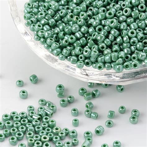 Seed Beads 2 Mm Glansig Grön